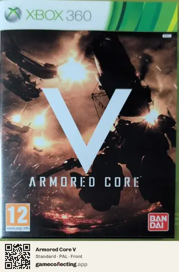 Armored Core V Xbox 360, PAL box front