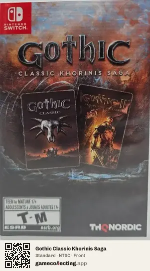 Gothic Classic Khorinis Saga Nintendo Switch, NTSC box front