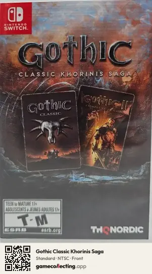 Gothic Classic Khorinis Saga Nintendo Switch, NTSC box front