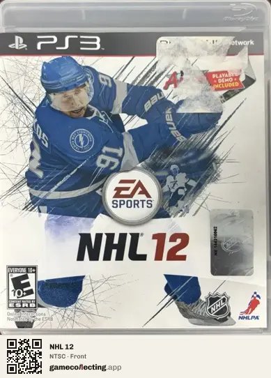 NHL 12 PlayStation 3, NTSC box front