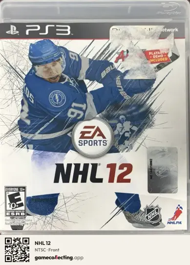 NHL 12 PlayStation 3, NTSC box front