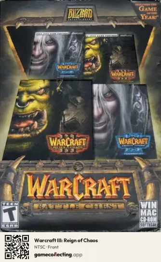 Warcraft III: Reign of Chaos Computer, NTSC box front