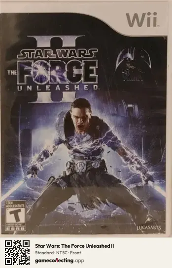Star Wars: The Force Unleashed II Nintendo Wii, NTSC box front