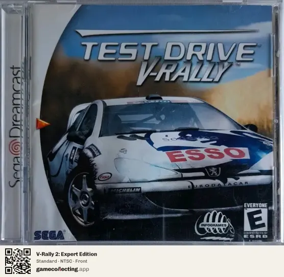 V-Rally 2: Expert Edition Sega Dreamcast, NTSC box front