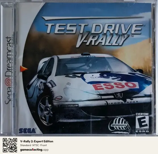 V-Rally 2: Expert Edition Sega Dreamcast, NTSC box front