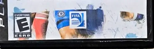 FIFA 10, the ESRB box on its front