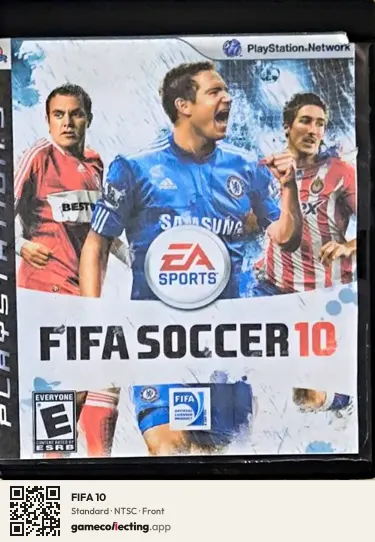 FIFA 10 PlayStation 3, NTSC box front