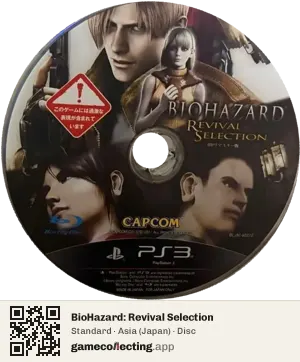 BioHazard: Revival Selection PlayStation 3, Asia disc