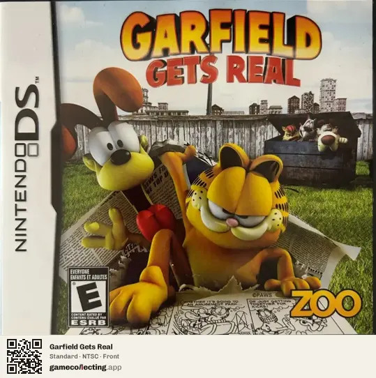 Garfield Gets Real Nintendo DS, NTSC box front