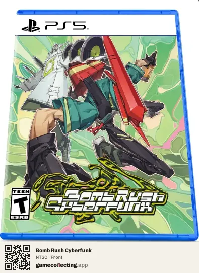 Bomb Rush Cyberfunk PlayStation 5, NTSC box front