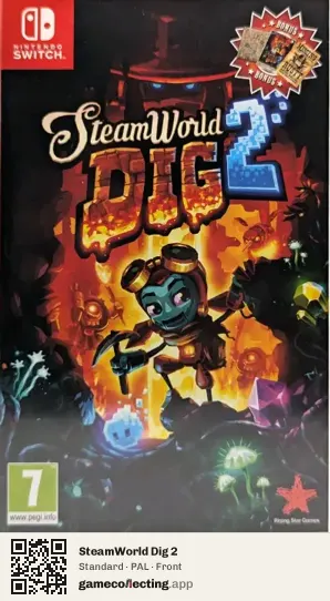 SteamWorld Dig 2 Nintendo Switch, PAL box front