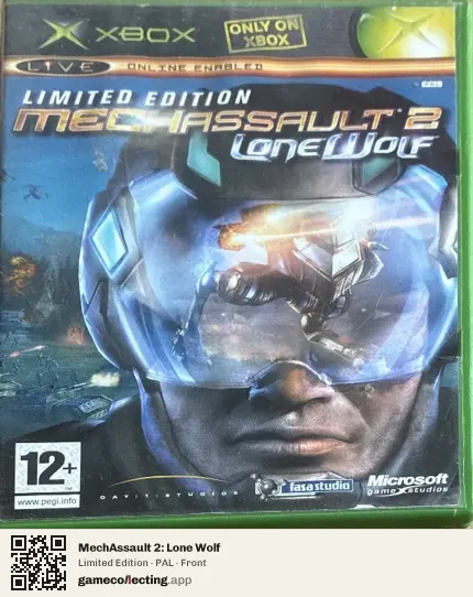 MechAssault 2: Lone Wolf Xbox, PAL box front