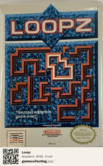 Loopz Nintendo Entertainment System, NTSC box front