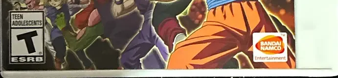 Dragon Ball Z: Extreme Butoden, the ESRB box on its front
