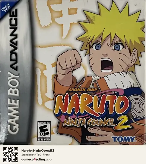 Naruto: Ninja Council 2 Game Boy Advance, NTSC box front