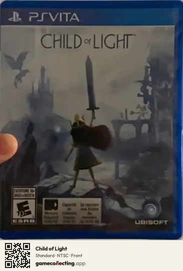 Child of Light PlayStation Vita, NTSC box front