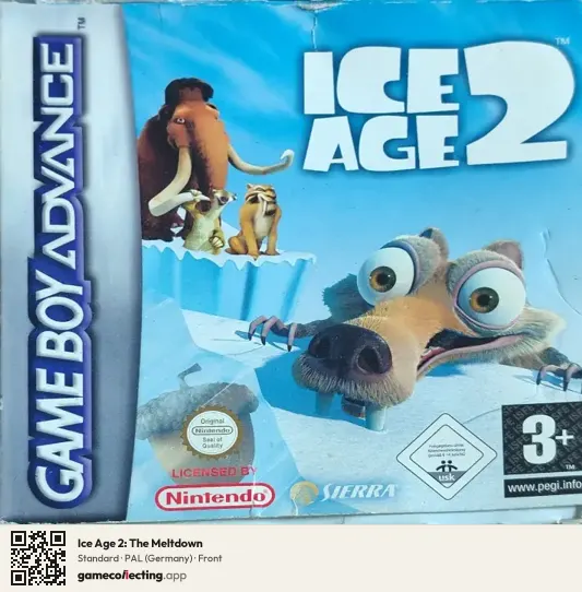 Ice Age 2: The Meltdown Game Boy Advance, Germany box front