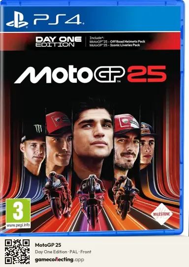 MotoGP 25 PlayStation 4, PAL box front