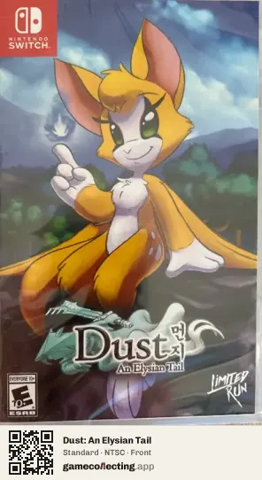 Dust: An Elysian Tail Nintendo Switch, NTSC box front