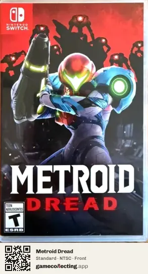 Metroid Dread Nintendo Switch, NTSC box front