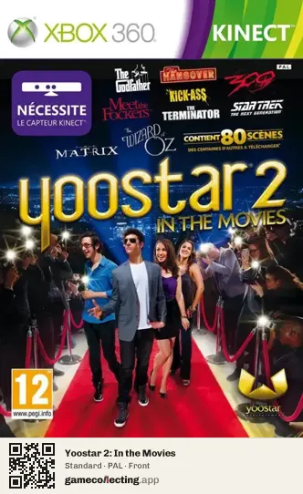 Yoostar 2: In the Movies Xbox 360, PAL box front