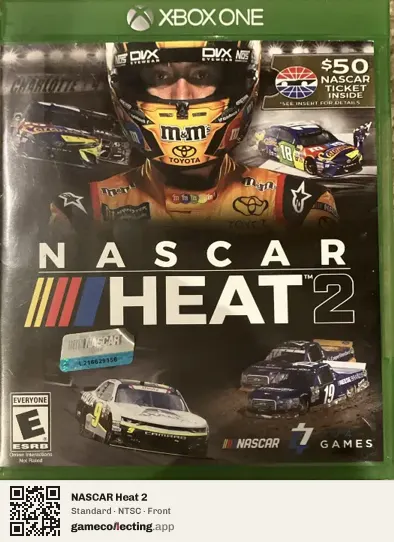 NASCAR Heat 2 Xbox One, NTSC box front