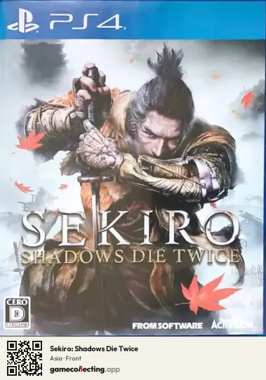 Sekiro: Shadows Die Twice PlayStation 4, Asia box front