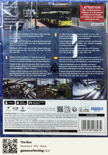 The Bus PlayStation 5, PAL box back