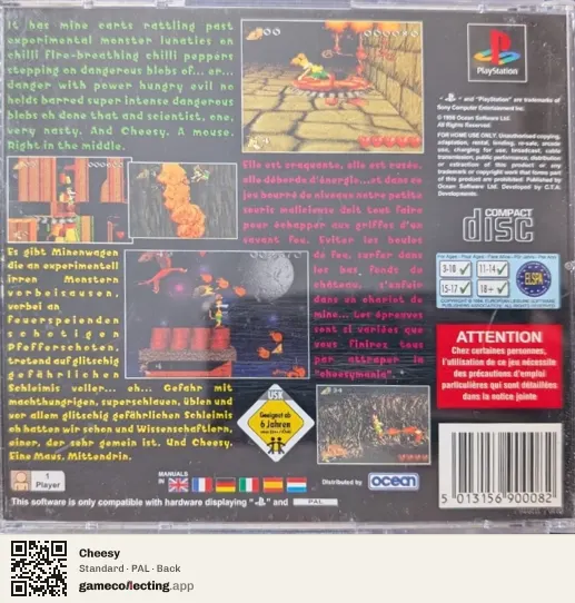 Cheesy PlayStation, PAL box back