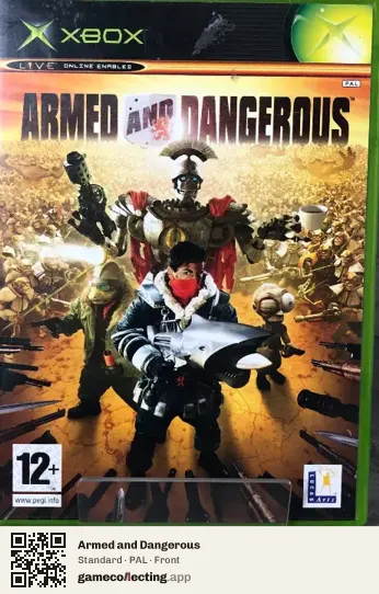 Armed and Dangerous Xbox, PAL box front
