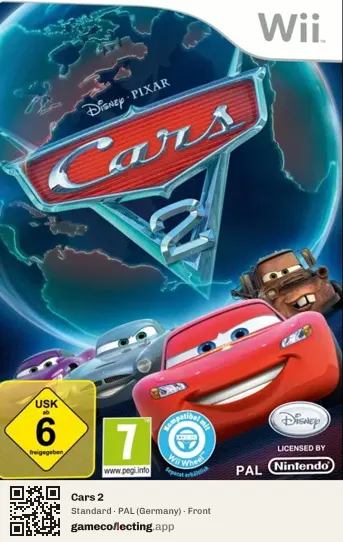 Cars 2 Nintendo Wii, Germany box front