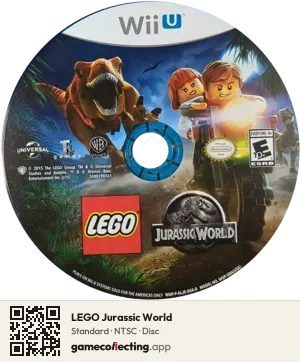 LEGO Jurassic World Nintendo Wii U, NTSC disc