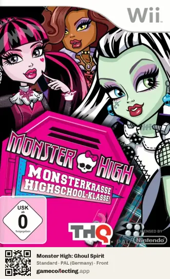 Monster High: Ghoul Spirit Nintendo Wii, Germany box front