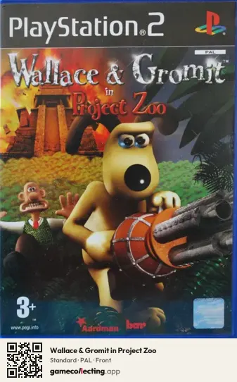 Wallace & Gromit in Project Zoo PlayStation 2, PAL box front