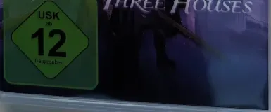 Fire Emblem: Three Houses, the USK square on its front