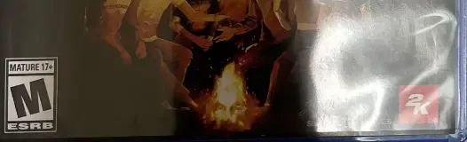 The Quarry, the ESRB box on its front