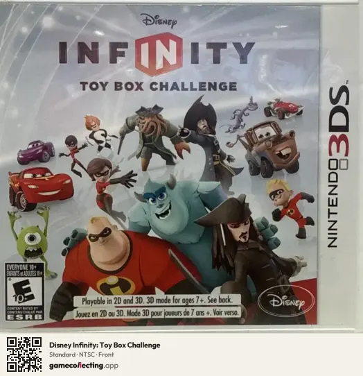 Disney Infinity: Toy Box Challenge Nintendo 3DS, NTSC box front