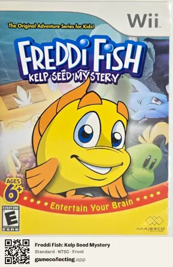 Freddi Fish: Kelp Seed Mystery Nintendo Wii, NTSC box front