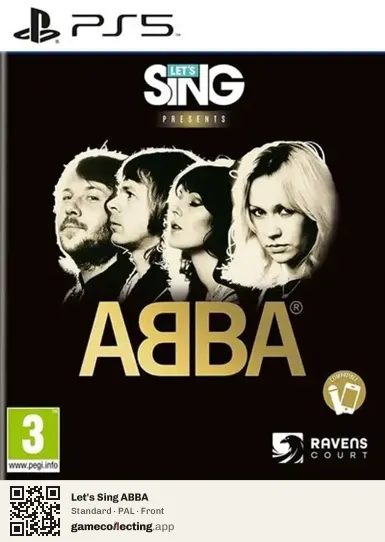 Let's Sing ABBA PlayStation 5, PAL box front