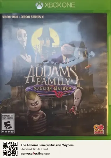 The Addams Family: Mansion Mayhem Xbox One, NTSC box front