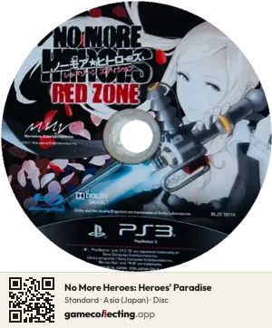 No More Heroes: Heroes' Paradise PlayStation 3, Asia disc