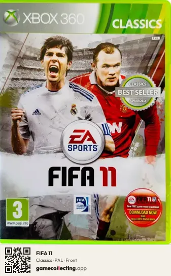 FIFA 11 Xbox 360, PAL box front