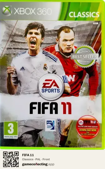 FIFA 11 Xbox 360, PAL box front