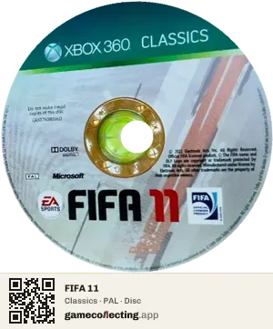 FIFA 11 Xbox 360, PAL disc