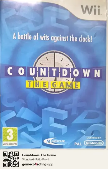 Countdown: The Game Nintendo Wii, PAL box front