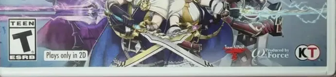 Fire Emblem Warriors, the ESRB box on its front
