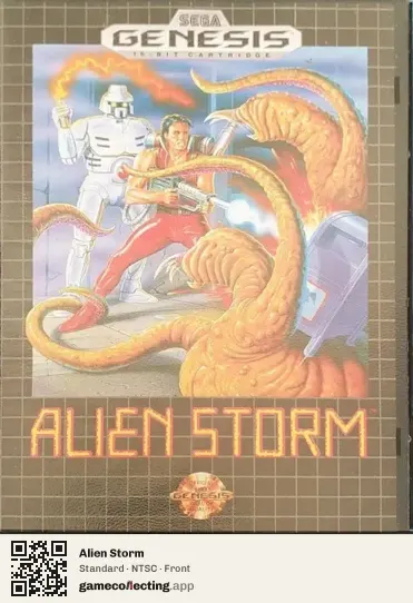 Alien Storm Sega Mega Drive / Genesis, NTSC box front