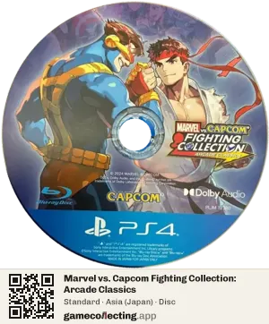 Marvel vs. Capcom Fighting Collection: Arcade Classics PlayStation 4, Asia disc