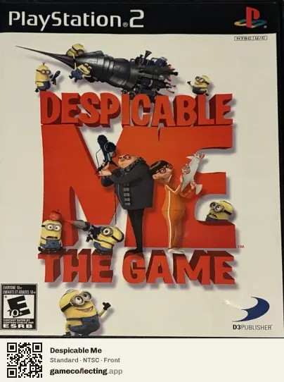 Despicable Me PlayStation 2, NTSC box front
