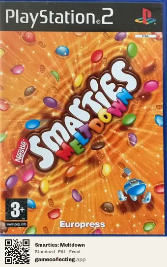 Smarties: Meltdown PlayStation 2, PAL box front